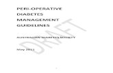 Peri-operative Diabetes Management Guidelines Diabetes and Surgery... · For critically ill patients who require admission to the intensive care unit post- operatively ... Peri-operative