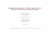 Implementation of the America’s Choice Literacy · PDF fileImplementation of the America’s Choice Literacy Workshops Supovitz, ... Structure of the America’s Choice Literacy