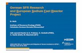 201206121215 Bruno Rudi Merk German SFR … optional: Institutsname Prof. Dr. Hans Mustermann Mitglied der Leibniz-Gemeinschaft German SFR Research and European Sodium Fast Reactor
