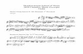 Violin Excerpts 2018 - Jonas Music Services … School of Music 2018 Chamber Music Excerpts Violin Mozart String Quartet K. 465, Dissonant, 1st Movement Allegro Beethoven Quartet,