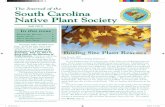 The Journal of the South Carolina Native Plant Societyscnps.org/wp-content/uploads/2012/04/Fall-2010.pdf · American beech (Fagus gran ... The site was carpeted with crane-fly orchid