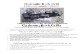 Hydraulic Rock Drill Drillcom model RD22piedmontrockdrills.squarespace.com/s/RD22-Brochure_US.pdf · Hydraulic Rock Drill Drillcom model RD22 Specifications: Metric Imperial Drilling