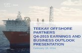 Teekay OFFSHORE PARTNERSteekay.com/wp-content/uploads/2015/04/TOO-Guidance-Presentation-v...Cost management and fleet ... OPEX and G&A Savings Initiatives ... Future Plan for Varg