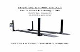 FP8K-DS & FP8K-DS-XLT Four Post Parking Lifts fp8k-ds / fp8k-ds-xlt july 2015 read this manual thoroughly before installing, operating, or maintaining this lift. when done with installation