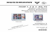 HGM-1, 2 & 3 BS, TS - Hussmann Corporation Documents/0515297_B_HGM_im_E… · HGM-1, 2 & 3 BS, TS Bottom / Top Mount Medium Temperature Remote and Self Contained Glass Door Merchandisers