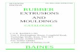 RUBBER - COH Baines Ltd · PDF fileHollow 'D' 48 Fender Sections 97 Irregular Strips Flat Rubber Strip50 96 Miscellaneous 53 Gaiter 104 Pipings Double Hose Radiator62 96 Pipings