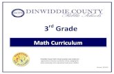 Math Curriculum - dinwiddie.k12.va.us Curriculum . 2 ... read, write, identify place value in 3‐digit numeral; b) ... leave the digit in the rounding place as it is, and