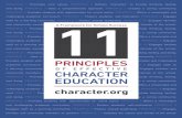 PRINCIPLE 1Promotes core values. Defines “character” to ...character.org/wp-content/uploads/2011/12/ElevenPrinciples_new2010.pdf · Character education includes a broad range