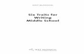 Six Traits for Writing Middle Schoolademaio.weebly.com/uploads/1/3/7/6/13760533/sixtraitsofwriting... · Six Traits for Writing Middle School ... students can get a sense of their