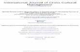 International Journal of Cross Cultural Management -  · PDF file  Management International Journal of Cross Cultural   The online version of this