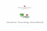 Student Teaching Handbook - Indiana University East Criteria for Evaluation a Lesson Plan & Lesson Implementation………………... - University Observation Report - Ending Student