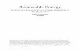 Renewable Energy - · PDF fileThese various studies employ a range of methods, ... 2009, the American Clean Energy and Security Act was defeated in Senate, ... use of renewable energy