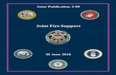 JP 3-09, Joint Fire Support - United States Army emphasis, disciplined operations, fire support coordination measures, airspace coordination measures, close coordination among component