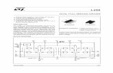 Dual full-bridge driver - S · PDF fileThe L298 is an integrated monolithic circuit in a 15-lead Multiwatt and PowerSO20 packages. It is a high voltage, high current dual full-bridge
