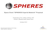 Space Grant “SPHERES Experts Network” Proposalnational.spacegrant.org/meetings/presentations/Fall2012/Jeffrey... · Space Grant “SPHERES Experts Network” Proposal ... and