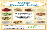 WIC Food List - Oregonpublic.health.oregon.gov/HealthyPeopleFamilies/wic/...BUY • Whole, pre-cut, shredded or packaged • Salad and greens in a bag • Organic is OK DON’T BUY