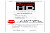 READ WARNINGS AND OPERATING INSTRUCTIONS  · PDF fileREAD WARNINGS AND OPERATING INSTRUCTIONS CAREFULLY, SAVE THESE INSTRUCTIONS. Contents: ... switch the converter box