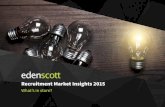 Recruitment Market Insights 2015 - Eden Scott Scott...Welcome to the Eden Scott Recruitment Market Insights 2015 report. Here you will find our predictions and forecast on factors