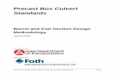 Precast Box Culvert Standards - Iowa Department of ... · PDF filePrecast Box Culvert Barrel and End Section Design Methodology Page i Precast Box Culvert Standards Barrel and End