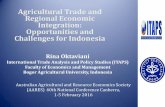 Agricultural Trade and Regional Economic Integration ...ageconsearch.umn.edu/bitstream/235492/2/Oktaviani ppt.pdf · Regional Economic Integration: Opportunities and Challenges for