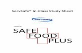 ServSafe® In-Class Study Sheet - Home | Safe Food Plus ...safefoodplus.com/wp-content/uploads/2016/11/Study-Sheet-for-Class.… · ServSafe In-Class Study Sheet 1 | P a g e ... o