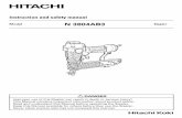 Instruction and safety manual - Hitachi · PDF file3 IMPORTANT SAFETY INFORMATION Read and understand tool labels and all of the operating instructions, safety precautions and warnings