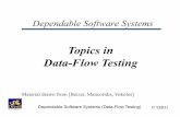 Topics in Data-Flow Testing - College of Computing & …spiros/teaching/CS576/slide… ·  · 2010-12-09Topics in Data-Flow Testing ... character sequence of actions. ... Static
