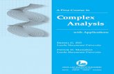 Complex Analysis - Kasetsart · PDF fileA First Course in with Applications Complex Analysis Dennis G. Zill Loyola Marymount University Patrick D. Shanahan Loyola Marymount University