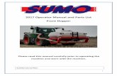2017 Operator Manual and Parts List Front Hopper - Sumo · PDF file2017 Operator Manual and Parts List Front Hopper ... Sumo UK Ltd, Redgates, Melbourne, ... 1.3 Control Modes and