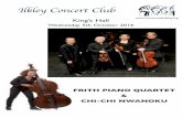 Ilkley Concert Club · PDF filewell as jazz, folk, ... opportunities for each of the instruments to enjoy heartfelt solos. The finale, ... contemporary, Beethoven
