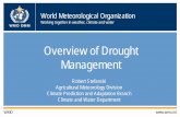Overview of Drought Management - wamis. · PDF fileNatural and Social Dimensions of Drought Rainfall Deficiencies Heat Stress Meteorological Soils Crops Range ... universal definition—definitions