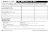 My Diabetes Care Plan - Diabetes Research, Care, · PDF fileWhy Should I Monitor? By checking your blood glucose, you’ll learn how well your diabetes care plan is working and if