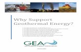 Why Support Geothermal Energy? · PDF fileWhy Support Geothermal Energy? ... And while today geothermal projects are largely concentrated in the Western U.S., ... that there’s some