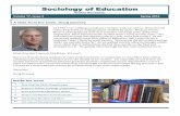 Sociology of Education - American Sociological · PDF filesociology of education section newsletter spring 2014 3 Economic Stratification and Education’s ... development. However,