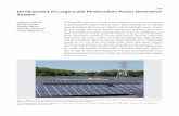 Development of Large-scale Photovoltaic Power Generation ... · PDF fileDevelopment of Large-scale Photovoltaic Power Generation System 220 INTRODUCTION RECENT years have seen an increased