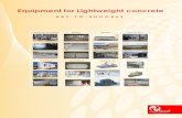 Equipment for Lightweight concrete - Edamaedama.de/Edama02/wp-content/uploads/2016/01/Equipment-A4-14B.pdf · 2 Edama MixCenter for densities from 300 up to 1600 kg/m3 Included: Ready