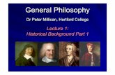 Lecture 1: Historical Background Part 1media.podcasts.ox.ac.uk/.../general_philosophy/1_millican_slides.pdf · Lecture 1: Historical Background Part 1. 2 ... Ancient texts survived