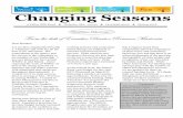 Changing Seasons - WestMass ElderCare · PDF fileChanging Seasons 4 Valley Mill Road Holyoke, MA. 01040 (413)538-9020 Winter 2018 Dear Readers: I hope the ... RiverMills Center/Chicopee