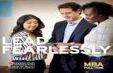 LEAD FEARLESSLY - Robert H. Smith School of Business, · PDF file · 2017-02-16for career coaching, ... he returns to campus to guide students through their final projects. ... interpersonal