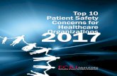 Top 10 Patient Safety Concerns for Healthcare 2017 to benefit patient care by promoting the highest standards of safety, ... into patient safety, quality, and risk management ... usable