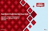 Real World CI with Red Hat Cloud · PDF fileReal World CI with Red Hat Cloud Suite Sim Zacks - Principal Quality Engineer Oded Ramraz - Manager QE Ops TLV ... Jenkins - Workflow -