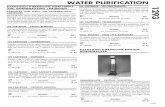WATER PURIFICATION - SFSI- · PDF fileWATER PURIFICATION BARNSTEAD/THERMOLYNE HOSE NIPPLE ... an inlet flow adjustment valve, ... or EASYpure can produce,