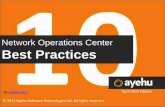 Network Operations Center - Ayehuayehu.com/Network-Operations-Center-Best-Practices-Free-Ebook.pdf · Network Operations Center ... A new NOC operator may not know where to find a