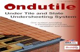 Under Tile and Slate Undersheeting System · PDF fileUnder Tile and Slate Undersheeting System CI SfB (4-) Nn2 BBA BRITISH ... minimum roof pitch for hybrid low pitch tile and ...