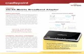 FRONT 3G/4G Mobile Broadband Adapter - Cradlepoint 3G/4G Modem Support • A “Drop-In” Wireless Broadband Solution • Installs in Minutes - No Software to Load • Great for Failover