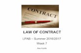 LAW OF CONTRACT - sydney.edu.au 2016-17/LPAB... · Redgrave said that the rest arose from other business that had not been included in the summary, and he gave him some other books