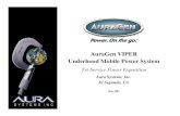 AuraGen VIPER Underhood Mobile Power System · PDF fileAuraGen VIPER Underhood Mobile Power System ... HMMWV Hauled/Towed 5 KW All-AC MEP 802A & PU-797 The AuraGen VIPER, per