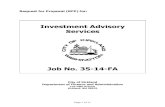 Investment Advisory Servicesfor+Investment... · firms to provide investment advisory services based upon the scope of ... of an Investment Advisory Services agreement ... relevant
