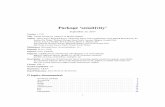 Package ‘sensitivity’ - The Comprehensive R Archive · PDF file · 2017-09-23Index 90 sensitivity-package Sensitivity Analysis ... – Poincare constants for Derivative-based