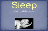 Unit 3 Psychology ~ 2013 - PBworksmissforster.pbworks.com/w/file/fetch/64589952/2-4. 2013 Sleep.pdf · THETA waves – medium freq; mixture of high & low amp; primarily during stage